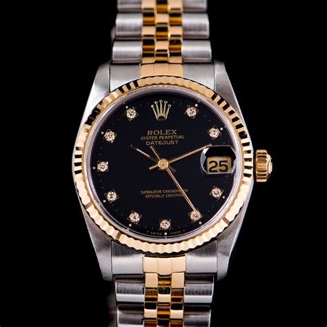 rolex datejust oyster perpetual gold|rolex 31mm datejust diamond bezel.